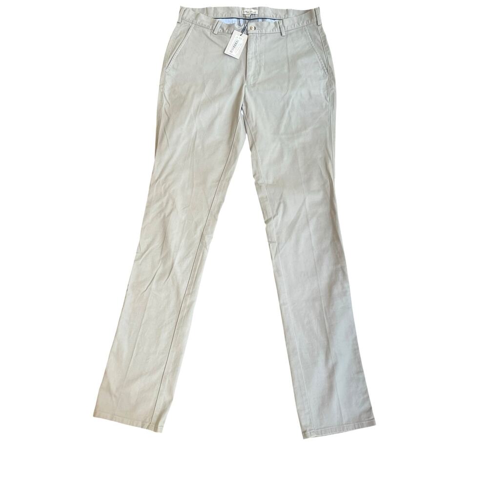 NWT Peter Millar Crown Men’s Stretch Chino Pants Gray Size 33x36 $175